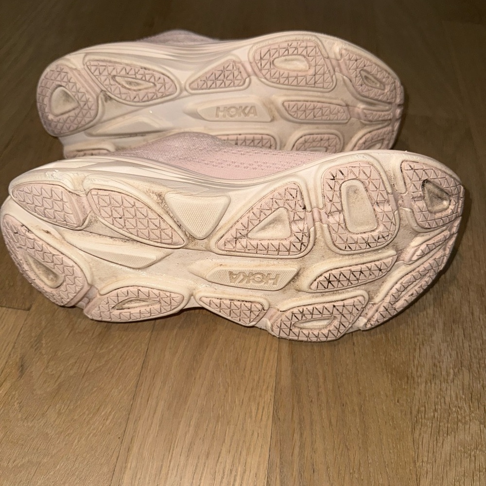 Hoka Women's Soft Pink Running Sneakers - Picture 6 of 7
